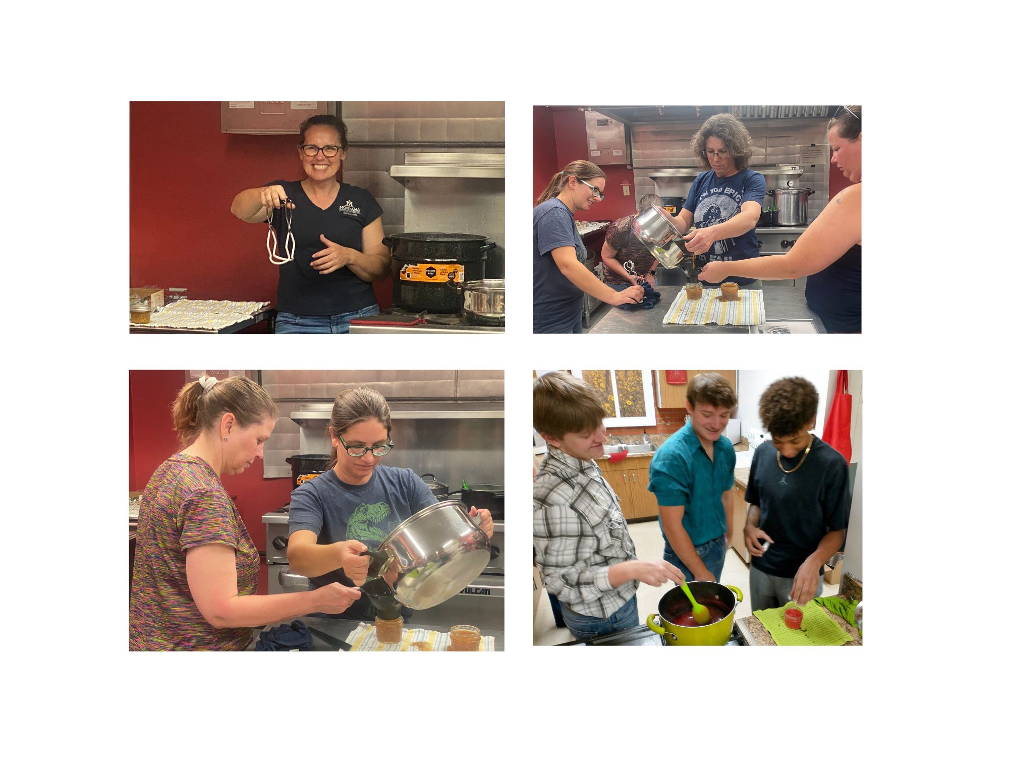 Highlights from canning classes with youth and adults using locally harvested apples.